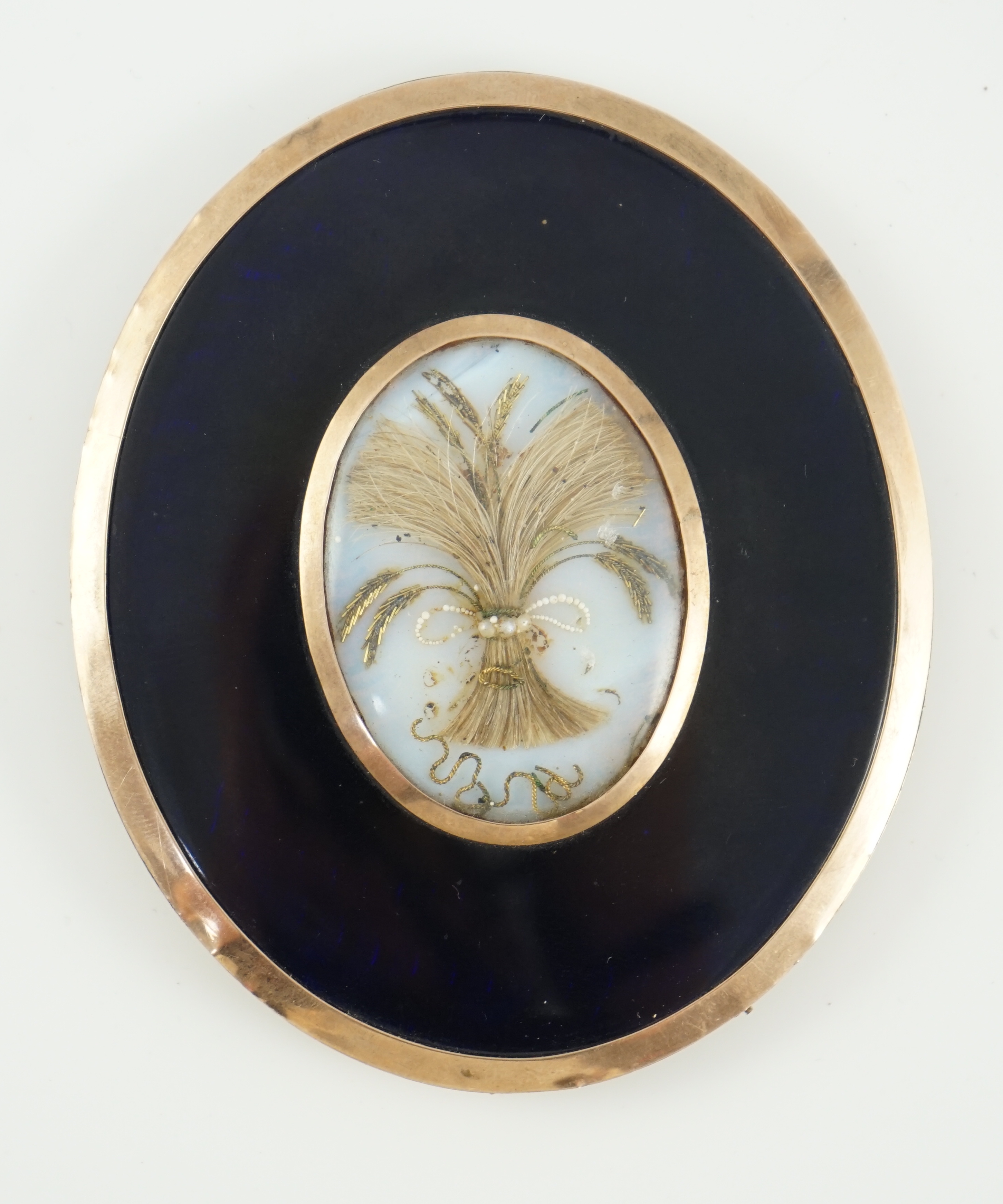 Attributed to Miss J. Ziegler (fl.1844-1863), Portrait miniature of a red haired gentleman, watercolour on ivory, 7.8 x 6.6cm. CITES submission reference 7V9G24S6